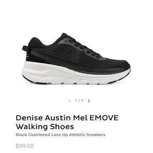 Easy Spirit Denise Austin Mel EMOVE Shoes Womens Size 9.5 Black Walking Sneakers